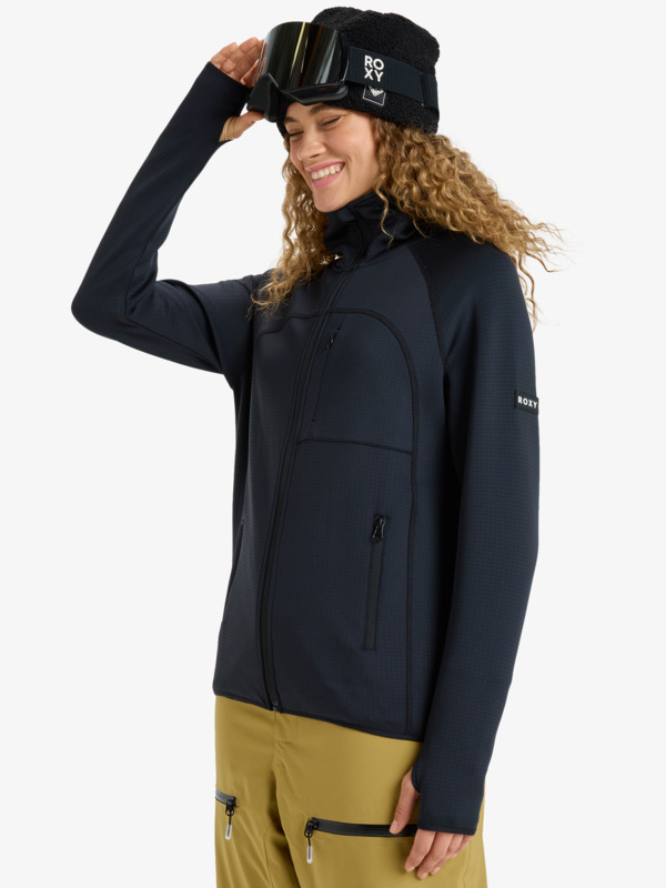 1 Soaring Heights - Technical Mid Layer for Women Black ERJFT04971 Roxy
