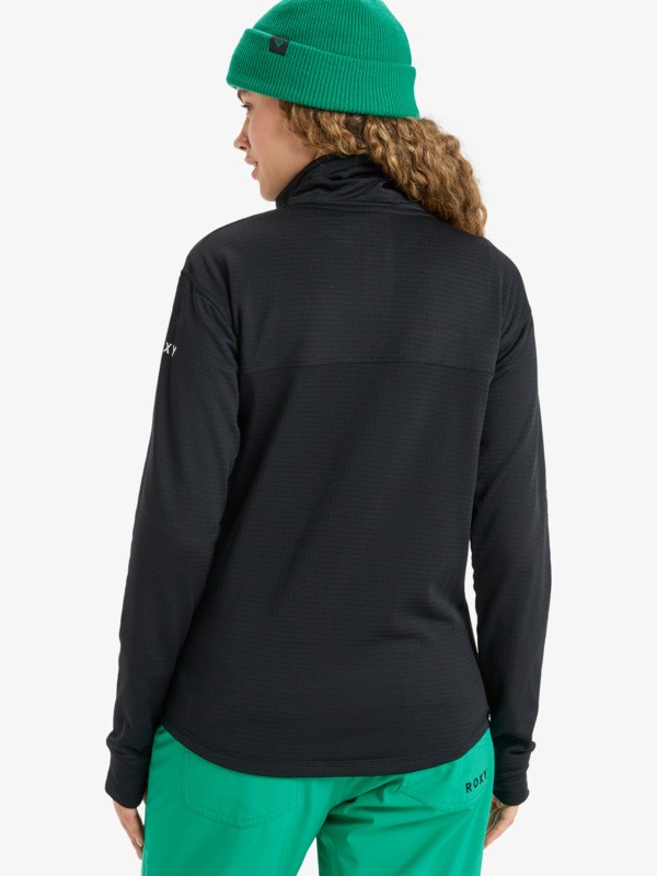 3 Vertere Full Zip - Technical Mid Layer for Women Black ERJFT04974 Roxy