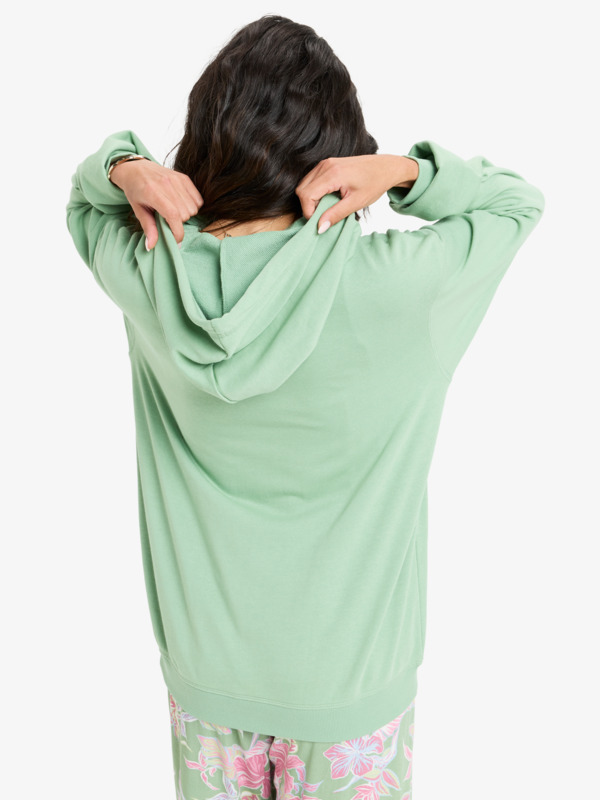 3 Hibiscus Heart - Hoody voor Dames Green ERJFT04980 Roxy