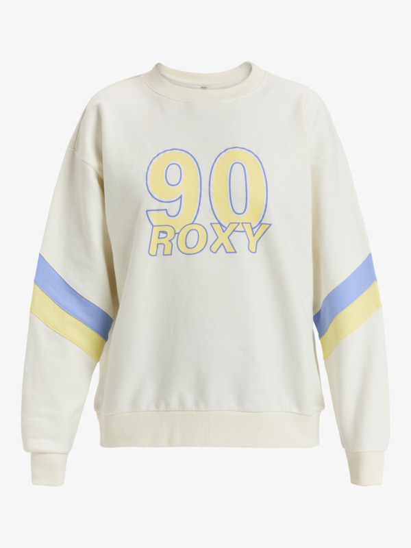 9 Essential Energy - Crew Neck Sweatshirt for Women White ERJFT04994 Roxy