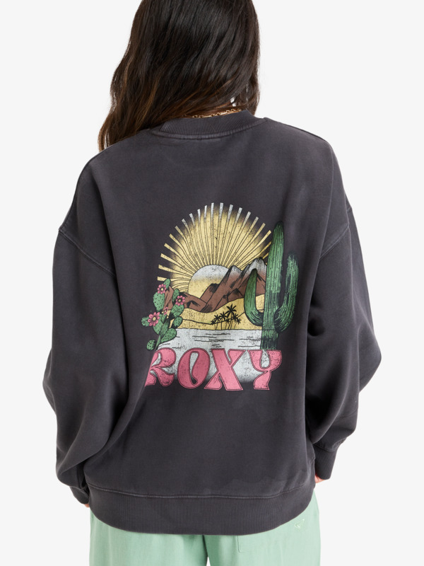 3 Lineup - Sweat à col rond pour Femme Noir ERJFT04997 Roxy