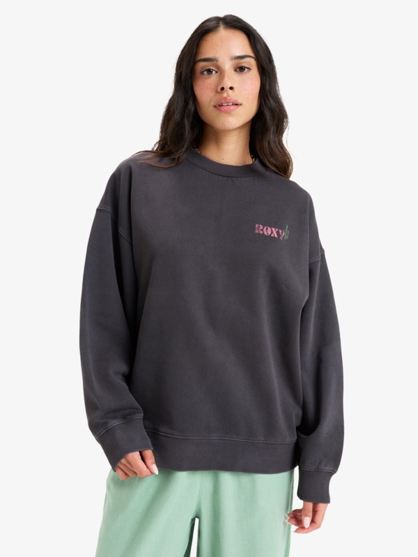 0 Lineup - Sweat à col rond pour Femme Noir ERJFT04997 Roxy