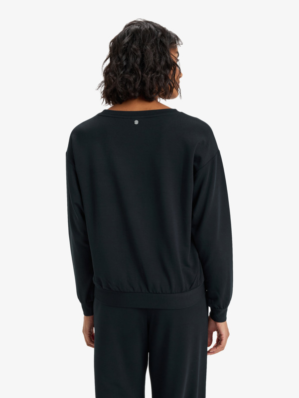 3 Surfing By Moonlight - Top lounge en mélange modal pour Femme Noir ERJFT05008 Roxy