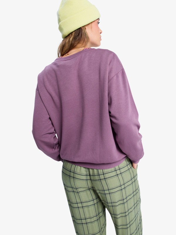 5 Surfing By Moonlight - Lounge-Top aus Modalmix für Frauen Rot ERJFT05008 Roxy