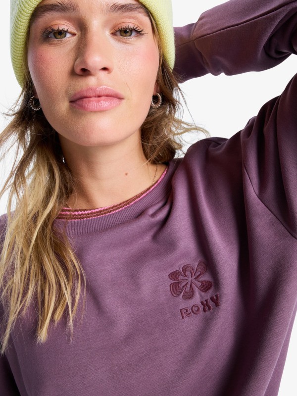 2 Surfing By Moonlight - Lounge-Top aus Modalmix für Frauen Rot ERJFT05008 Roxy