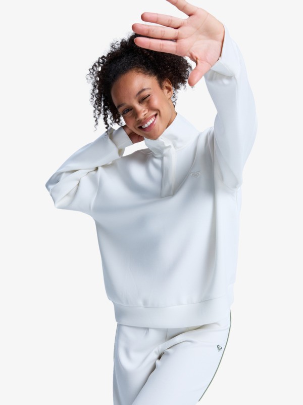 6 Rise & Vibe Sweet - Sportsweater voor Dames White ERJFT05012 Roxy