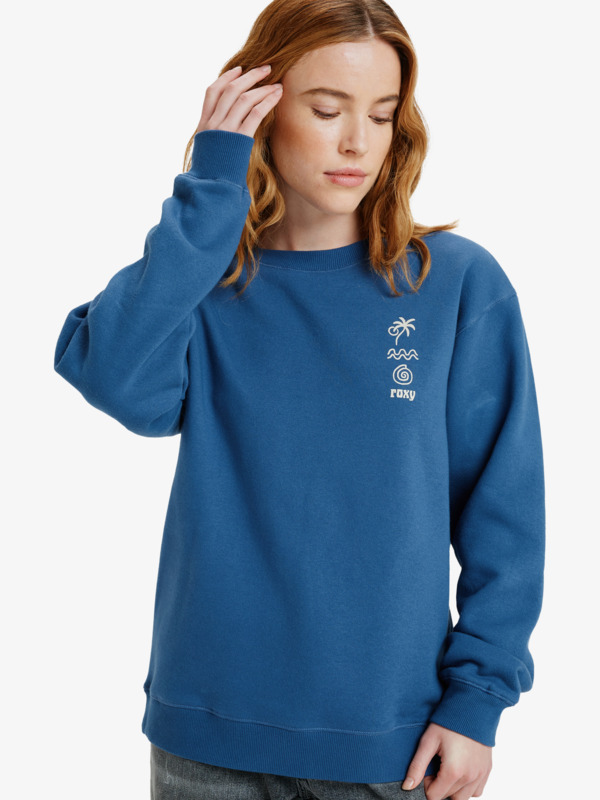 5 Surf Stoked Brushed - Sweatshirt for Women Blue ERJFT05018 Roxy