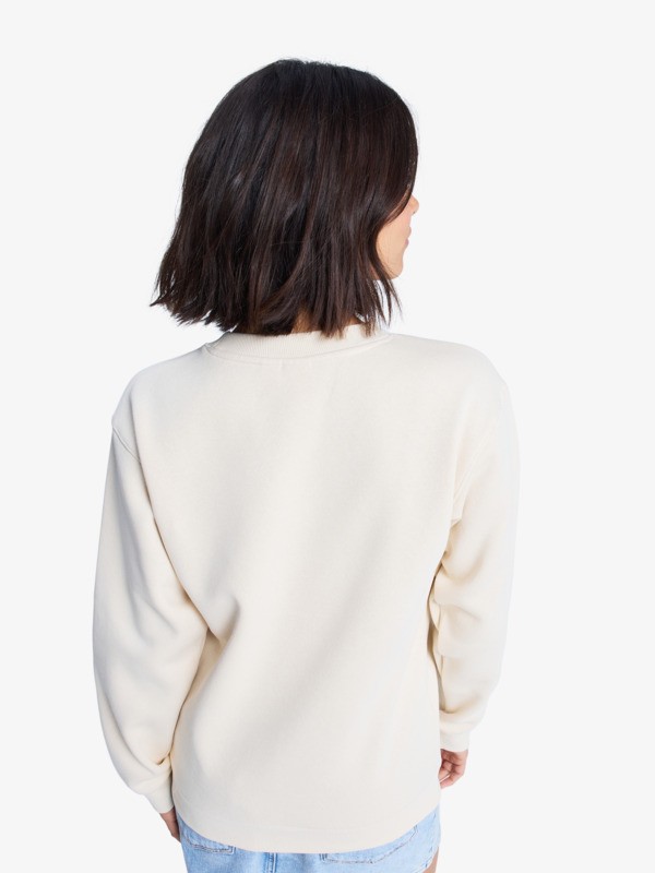 4 Surf Stoked Brushed - Sudadera para mujer Beige ERJFT05018 Roxy