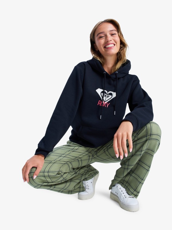 6 Surf Stoked Brushed Art - Hoodie voor Dames Black ERJFT05020 Roxy