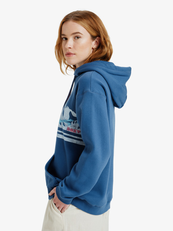 1 Surf Stoked Brushed Vt - Sweat à capuche pour Femme Bleu ERJFT05021 Roxy
