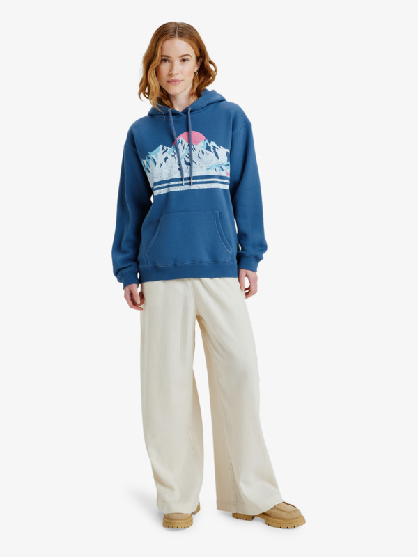 2 Surf Stoked Brushed Vt - Sweat à capuche pour Femme Bleu ERJFT05021 Roxy