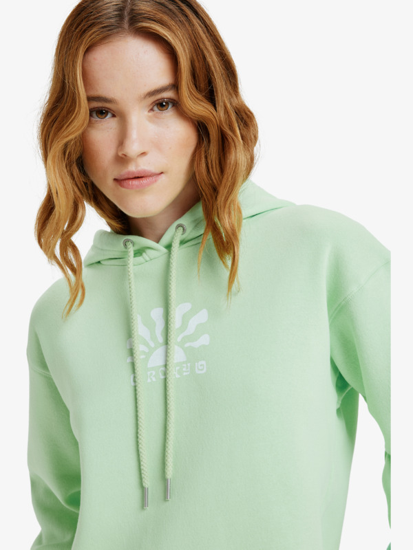 4 Surf Stoked Brushed Vt - Hoodie for Women Green ERJFT05021 Roxy