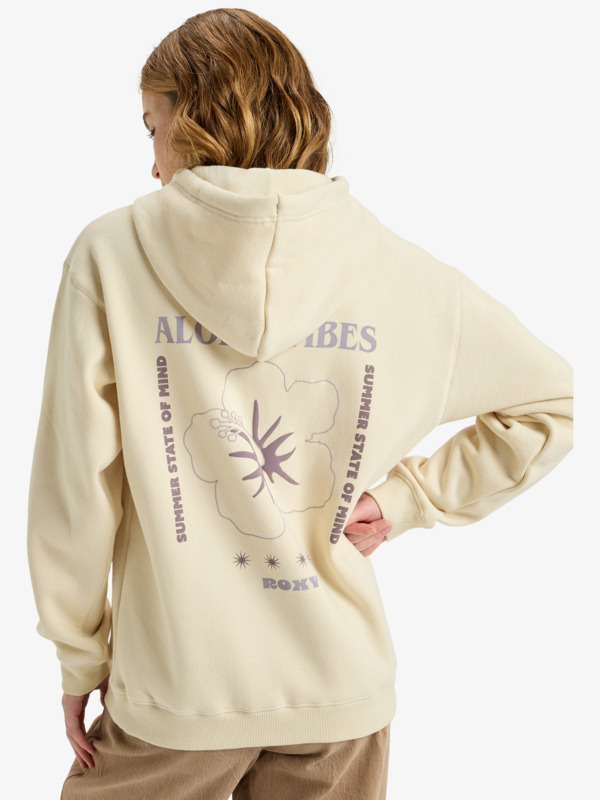 3 Surf Stoked Brushed Vt - Sweat à capuche pour Femme Beige ERJFT05021 Roxy