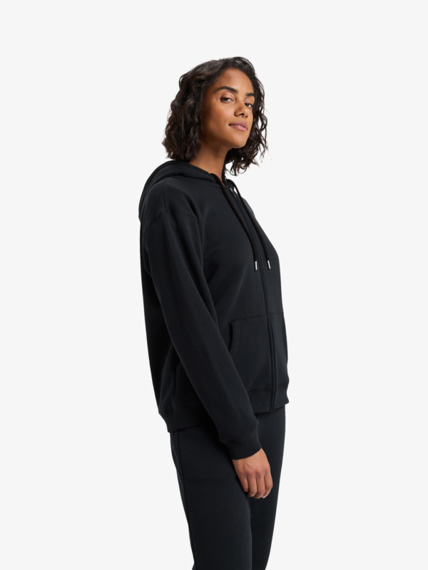 1 Surf Stoked Zipped Brushed - Pull zippé à capuche pour Femme Noir ERJFT05022 Roxy