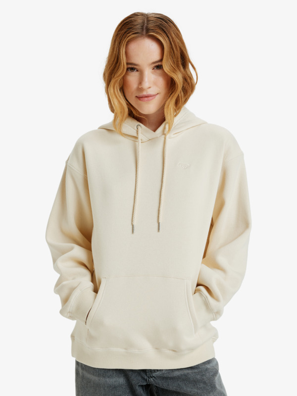 0 Surf Stoked Brushed - Sudadera con capucha para mujer Beige ERJFT05046 Roxy