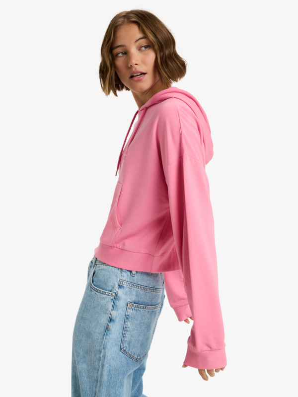 1 Surfing By Daylight - Felpa con cappuccio lounge in misto modal da Donna Pink ERJFT05047 Roxy