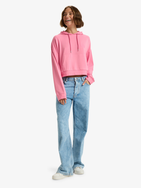 2 Surfing By Daylight - Felpa con cappuccio lounge in misto modal da Donna Pink ERJFT05047 Roxy