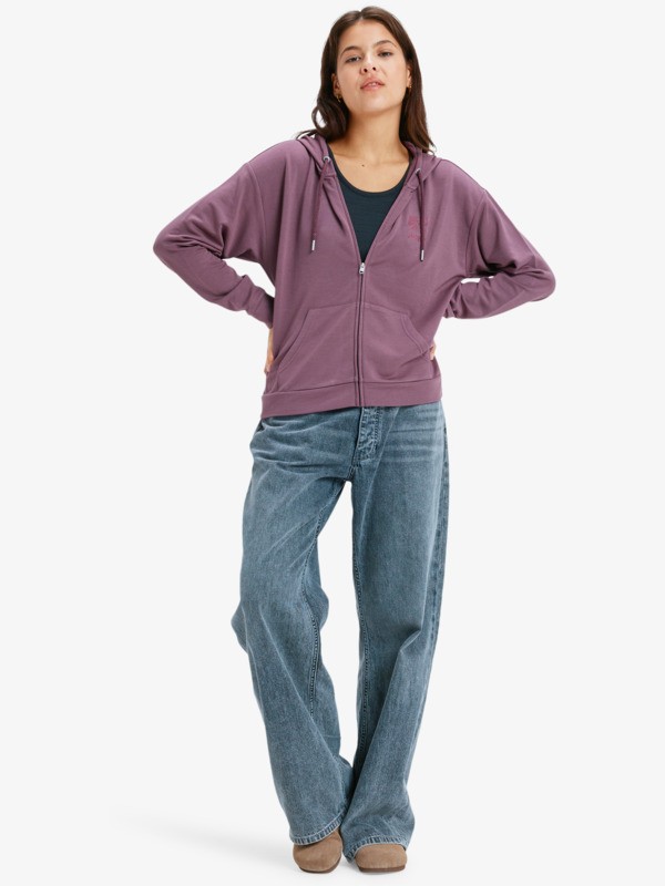 4 Surfing By Daylight Full Zip - Hoody met modal met rits voor Dames Red ERJFT05048 Roxy