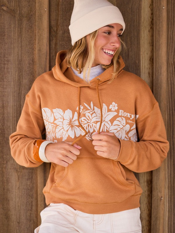 0 Perfect Place - Relaxed Fit Hoodie für Frauen Braun ERJFT05049 Roxy
