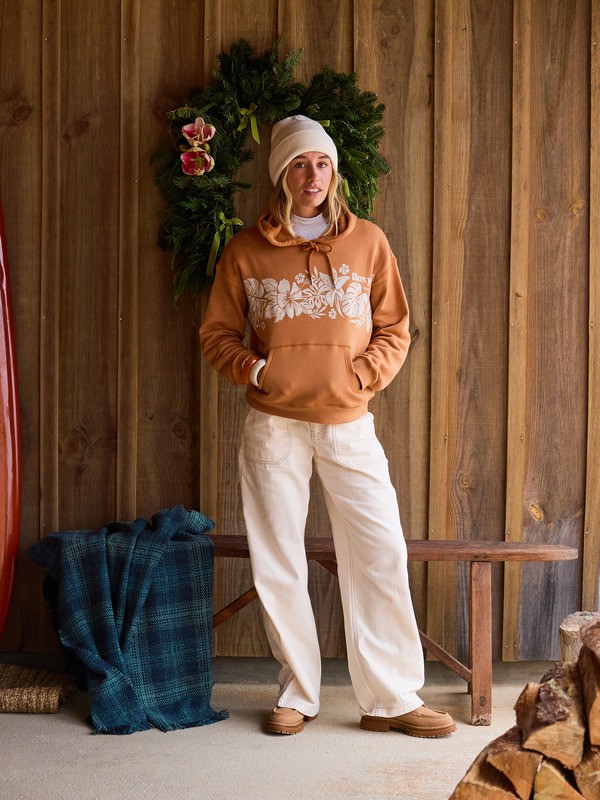 1 Perfect Place - Relaxed Fit Hoodie für Frauen Braun ERJFT05049 Roxy