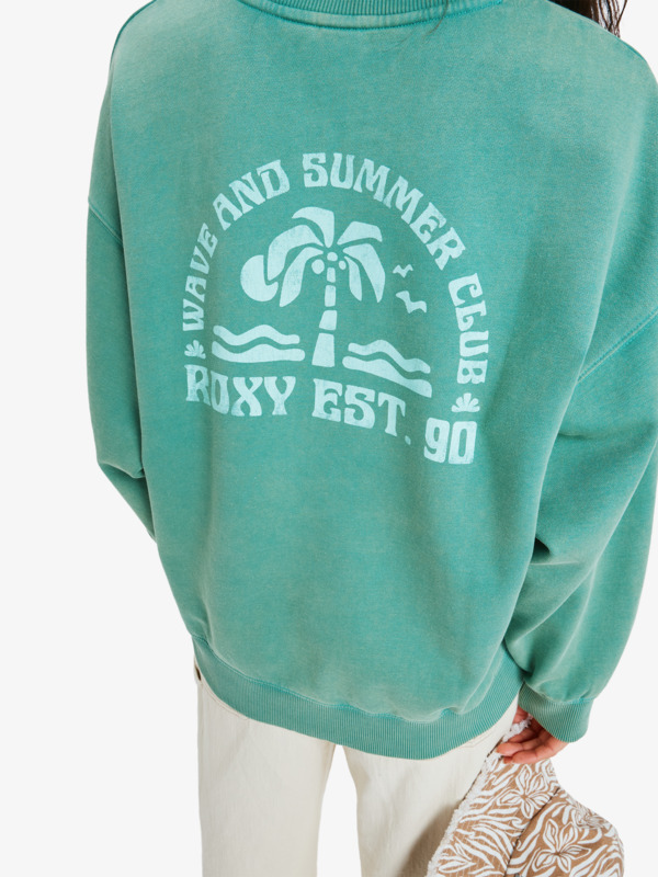 4 Lineup - Sweatshirt for Women Green ERJFT05050 Roxy