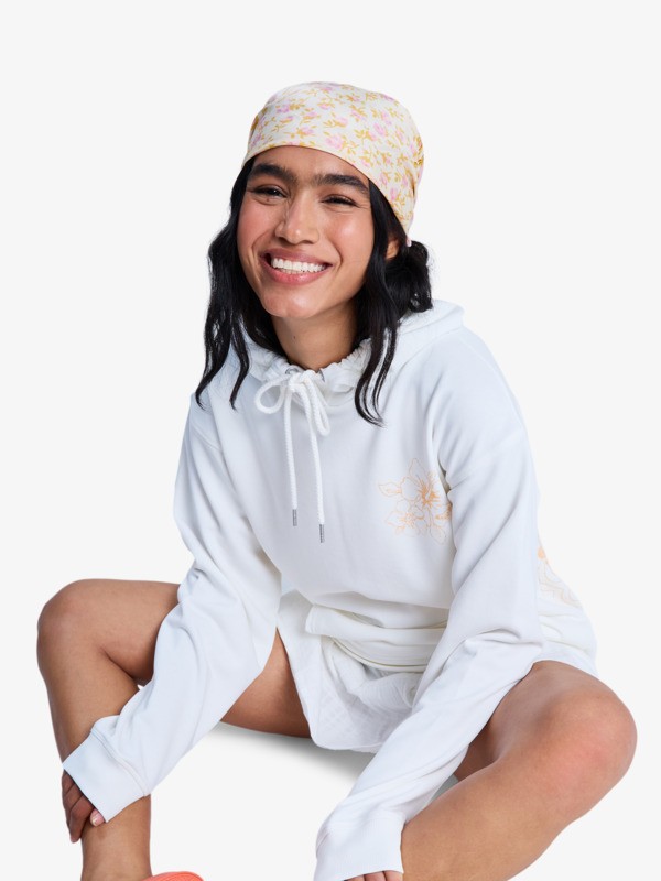 4 Surf Stoked Terry Vint - Sweat &agrave; capuche pour Femme Blanc ERJFT05062 Roxy