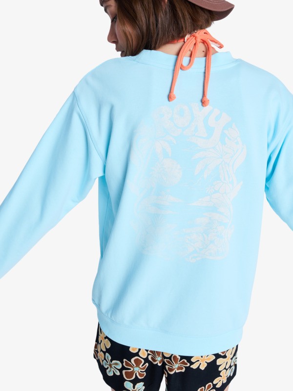 3 Surf Stoked Terry Vint - Sweatshirt for Women Green ERJFT05064 Roxy