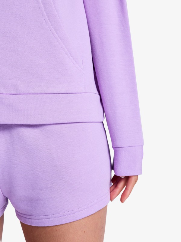 4 Surfing By Daylight - Sweat à capuche zippé pour Femme Violet ERJFT05065 Roxy