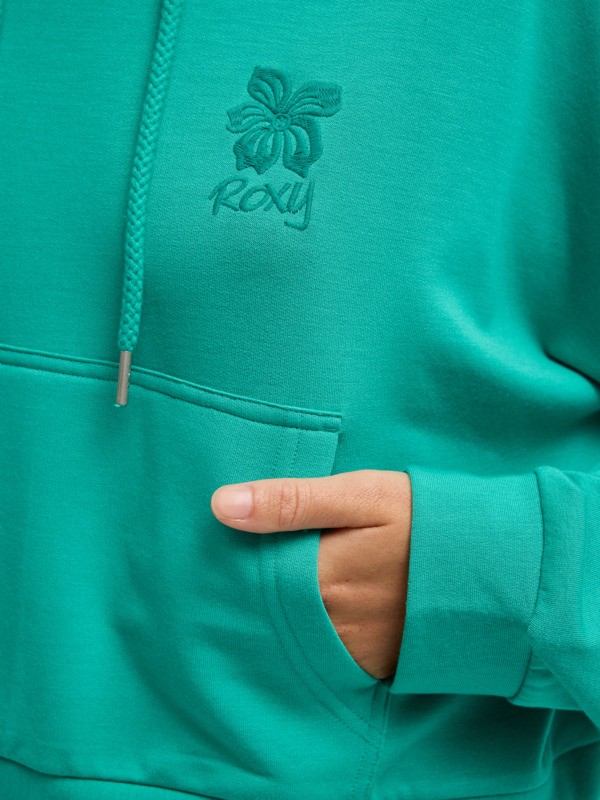 2 Surfing By Daylight - Sweat à capuche pour Femme Vert ERJFT05066 Roxy