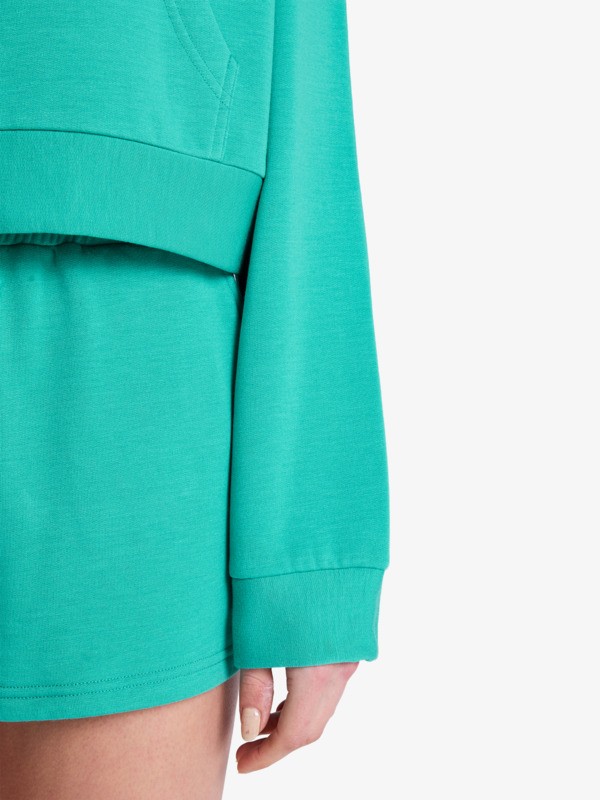 3 Surfing By Daylight - Sweat à capuche pour Femme Vert ERJFT05066 Roxy