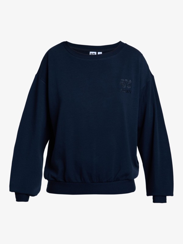 6 Surfing By Moonlight - Super-Soft Lounge Top for Women Black ERJFT05067 Roxy