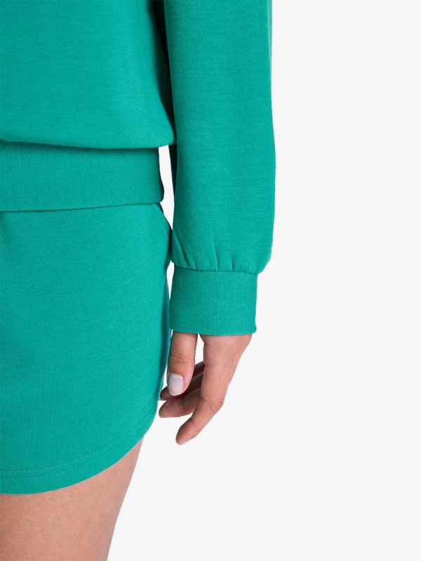 3 Surfing By Moonlight - Sweat doux et confortable pour Femme Vert ERJFT05067 Roxy