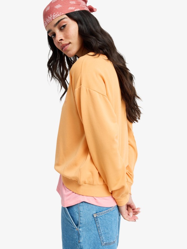 1 Surfing By Moonlight - Top Lounge super suave para Mulher Laranja ERJFT05067 Roxy