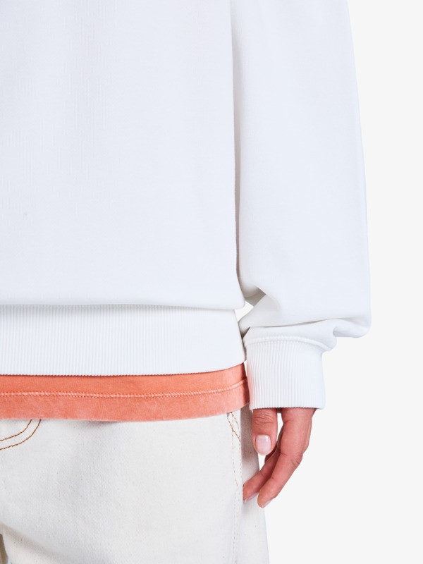 4 Lineup Oversized - &Uuml;bergro&szlig;er Kapuzenpulli f&uuml;r Frauen Weiss ERJFT05068 Roxy