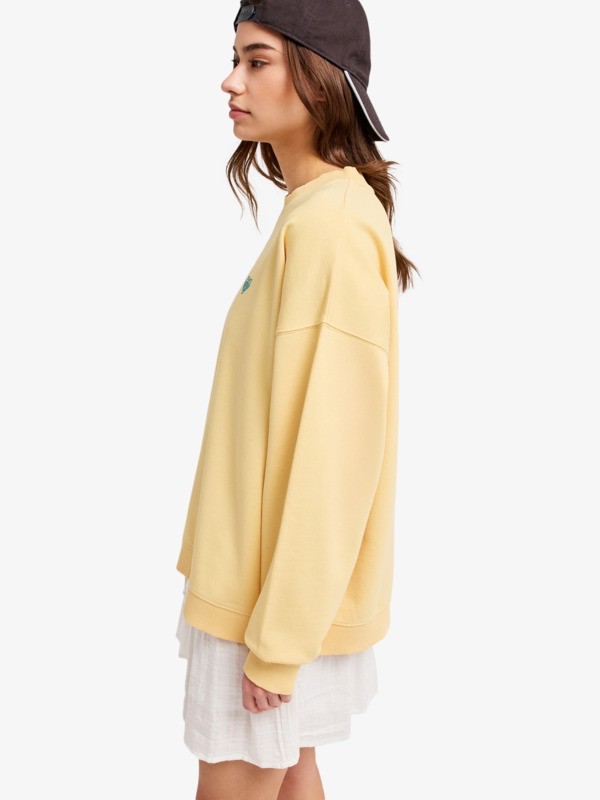 1 Lineup Oversized - Oversized Sweatshirt for Women Gul ERJFT05069 Roxy