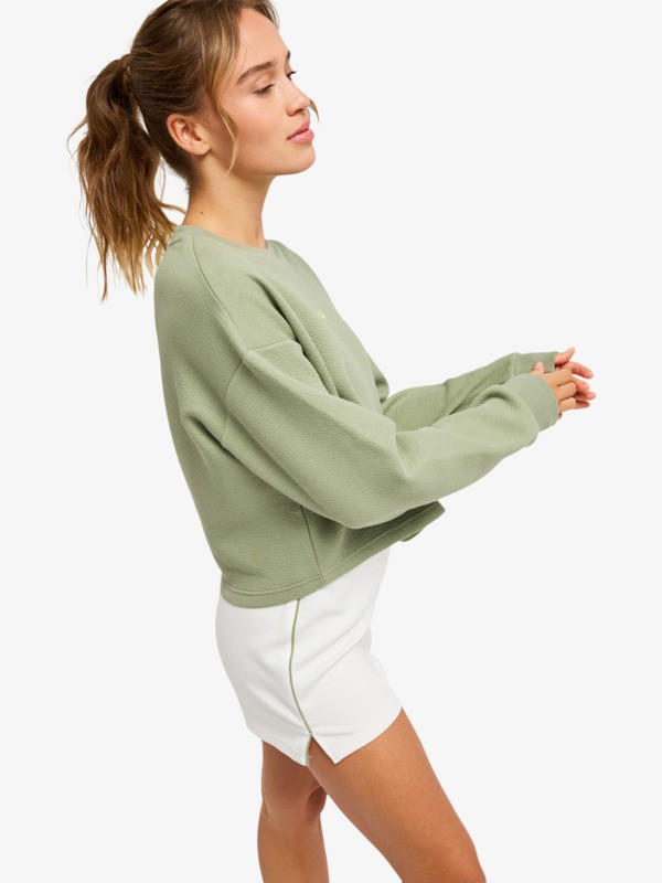 1 Rise & Vibe - Sweat de sport pour Femme Vert ERJFT05074 Roxy