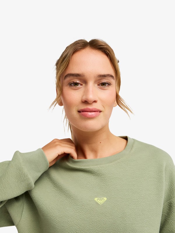 2 Rise & Vibe - Sweat de sport pour Femme Vert ERJFT05074 Roxy
