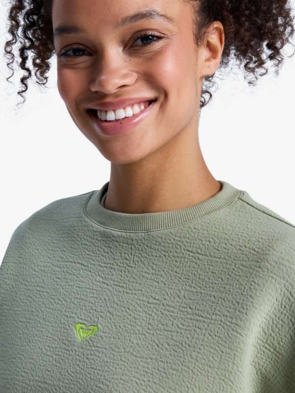 3 Rise & Vibe - Sweat de sport pour Femme Vert ERJFT05074 Roxy