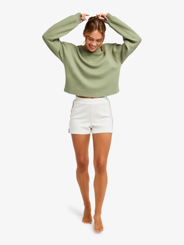 4 Rise & Vibe - Sweat de sport pour Femme Vert ERJFT05074 Roxy