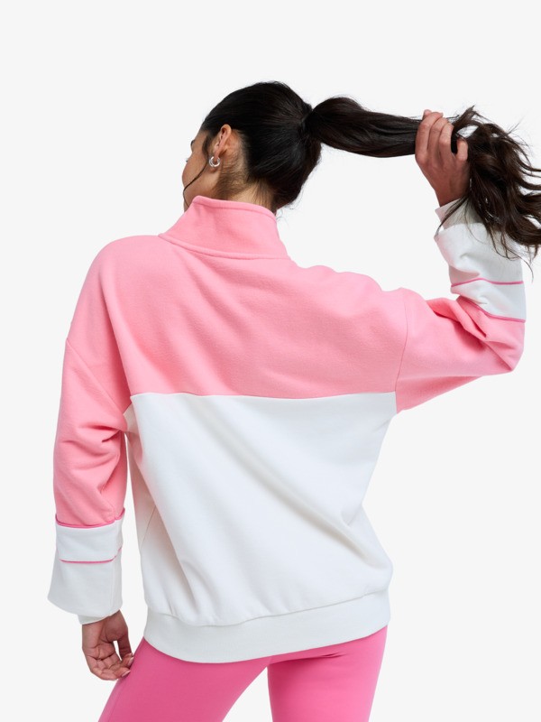 5 Ess Energy New - Workout Sweatshirt for Women Pink ERJFT05076 Roxy
