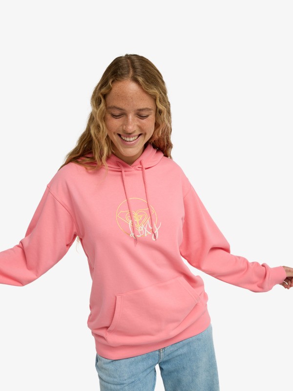 6 Vl Surf Stoked - Sweat à capuche pour Femme Rose ERJFT05089 Roxy