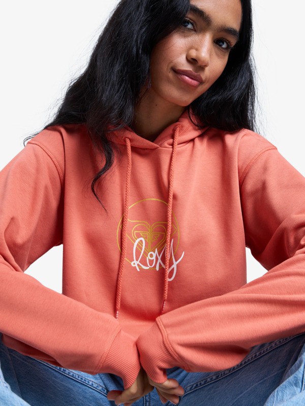 6 Vl Surf Stoked - Sweat à capuche pour Femme Rose ERJFT05089 Roxy