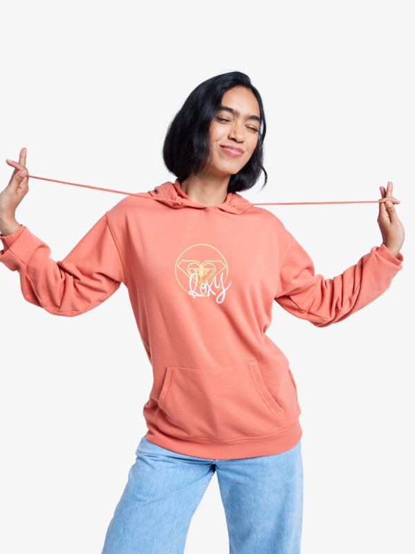 0 Vl Surf Stoked - Sweat à capuche pour Femme Rose ERJFT05089 Roxy