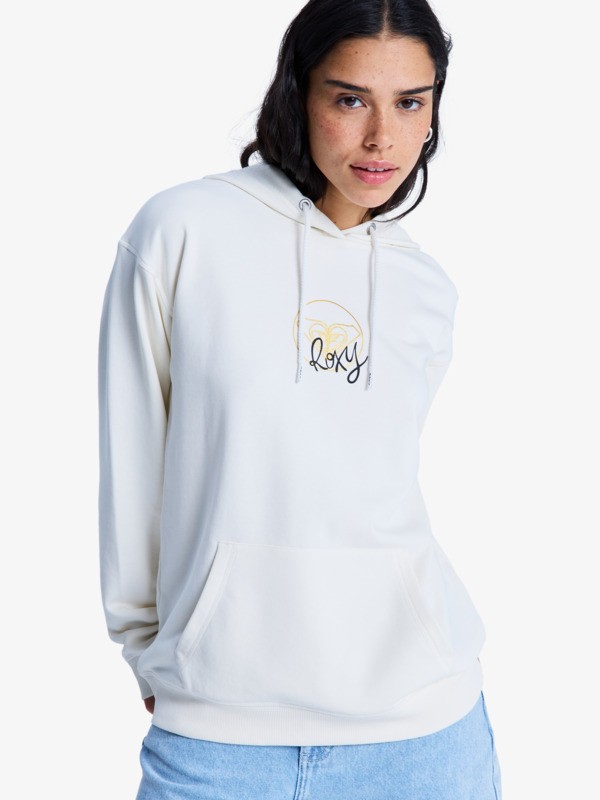 0 Vl Surf Stoked - Sweat à capuche pour Femme Blanc ERJFT05089 Roxy