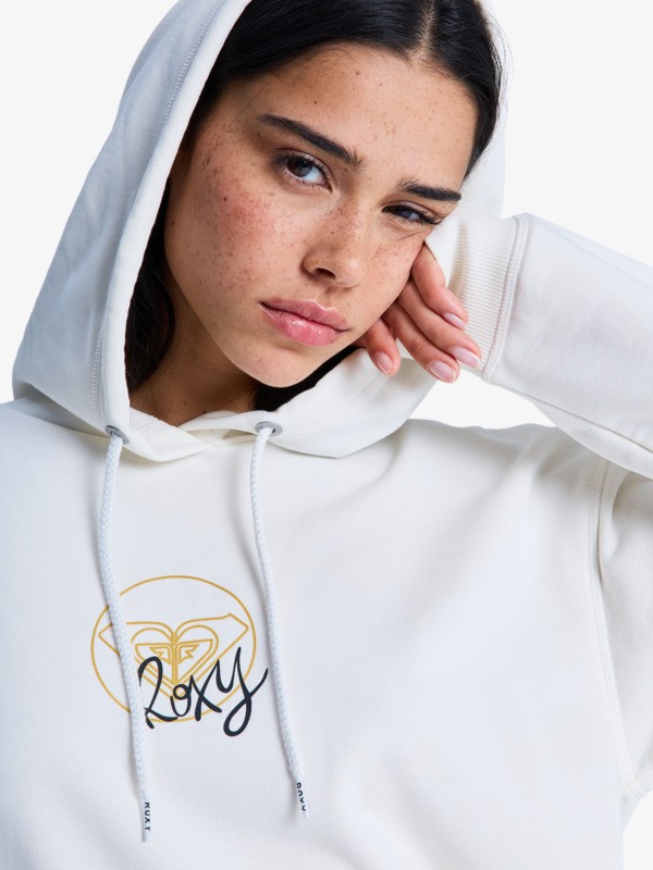 2 Vl Surf Stoked - Sweat à capuche pour Femme Blanc ERJFT05089 Roxy