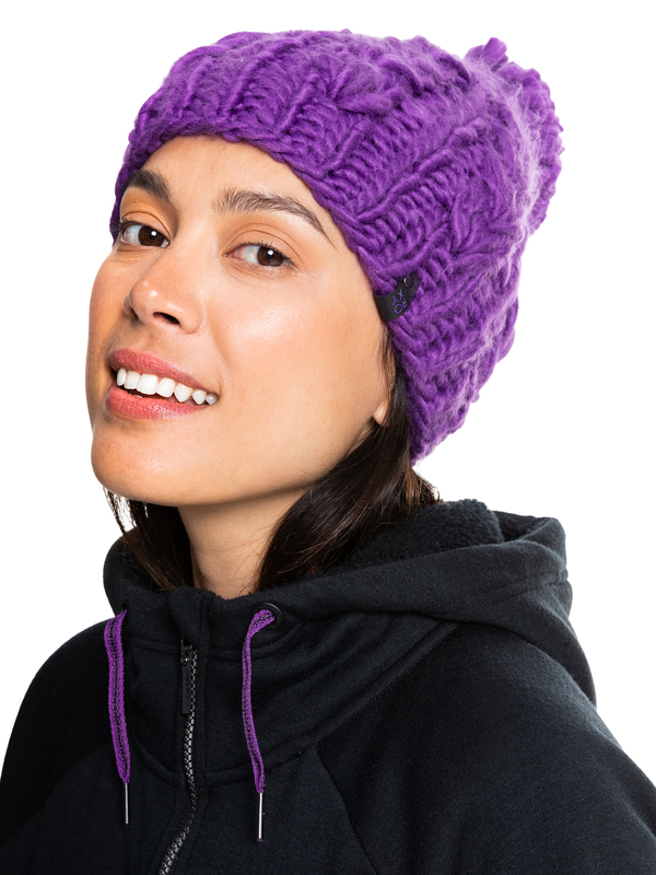 0 Winter - Beanie for Women Purple ERJHA03871 Roxy