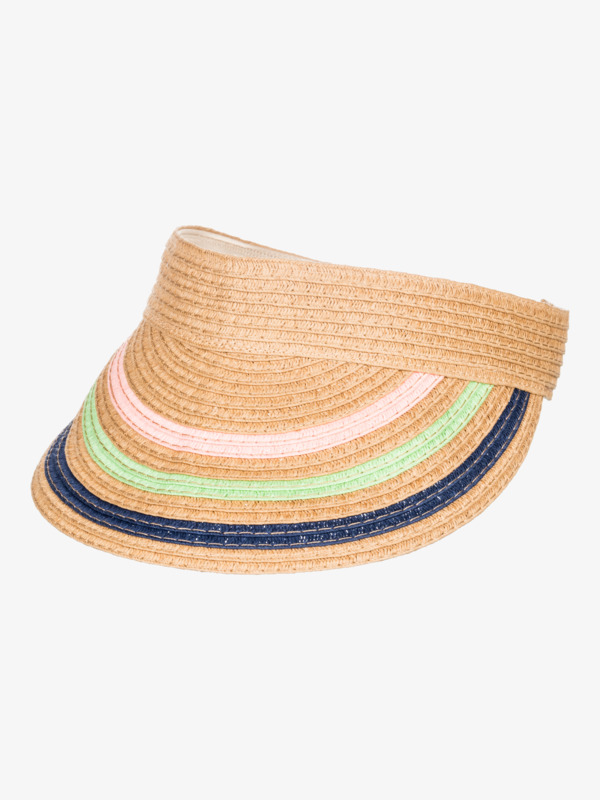 5 Keep Tanning - Straw Visor Yellow ERJHA04066 Roxy