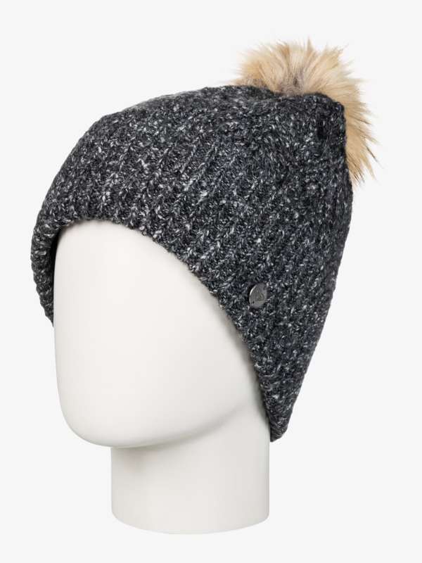 1 Peak Chic - Cuff Beanie for Women Black ERJHA04282 Roxy