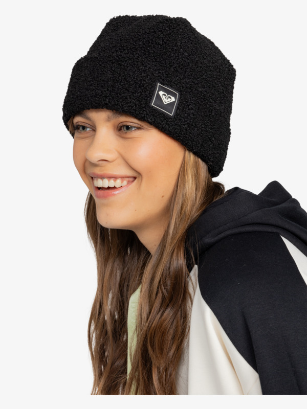 3 Valwood - Gorro con Dobladillo para Mujer Negro ERJHA04284 Roxy