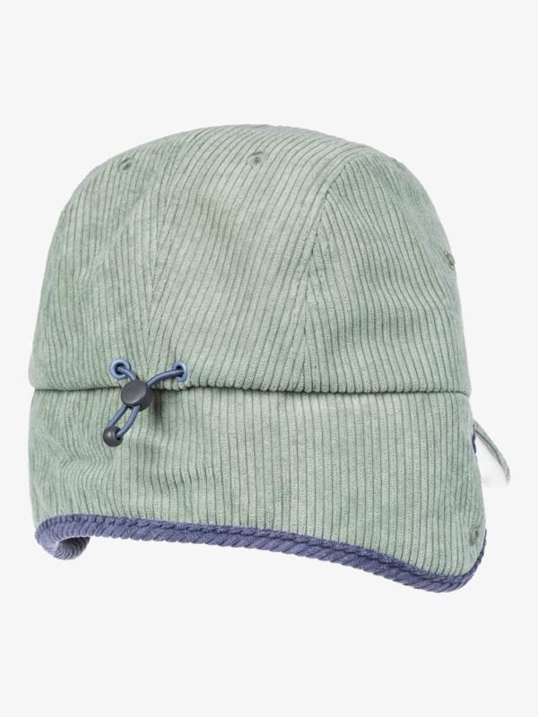 7 Chloe Kim  - Corduroy Cap for Women Green ERJHA04285 Roxy